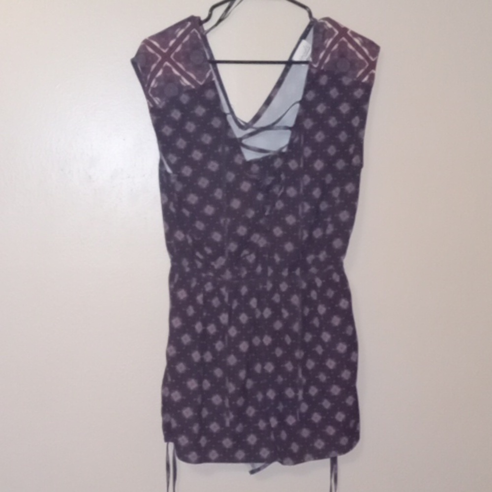 MINKPINK resort Lace Up Romper Medium one piece